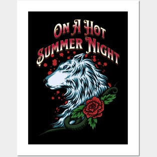 Hot Summer Night - Wolf & Rose Posters and Art